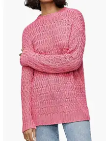 Anine Bing Juliette Pink Knit Sweater Size S