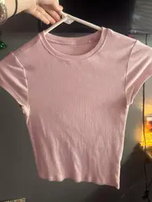 Light Pink Form Fitting Tee