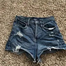 Old navy higher high rise sky high a-line jean shorts size 6