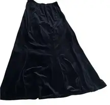 Velveteen black a line skirt size S