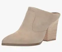 DONALD PLINER | Valda Clog Sand Tan Heeled Mules Slide On Boots Heels  | Size 7
