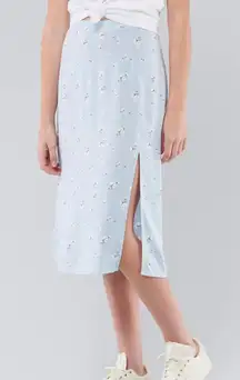 High Rise Midi Skirt