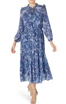 Julia Jordan Blue Paisley Dress‎ Midi Size 22W