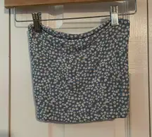 American Eagle Blue Floral Tube Top Size XS