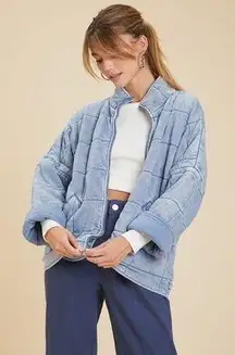 Quilted Zip-Up Jacket