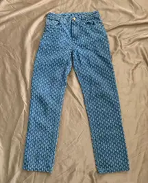 Light Blue Denim Tiny Cut-Out Jeans