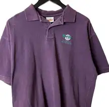 Hard Rock Cafe Fort Lauderdale Grand Opening Polo Shirt Vintage 1993 Purple Logo