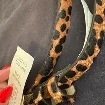 Leopard Print Belt Rare hair calf xl