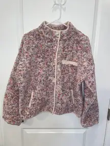 Aerie offline Speckled Chunky fleece Teddy Jacket