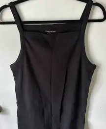 Maurices Black Sleeveless Fitted Tank Top