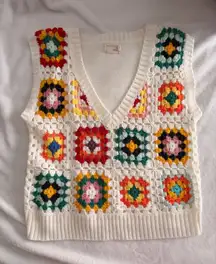 Crochet sweater vest 