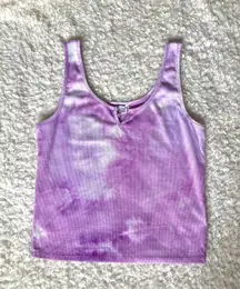 Hippie Rose Purple Tie Dye Tank Top