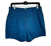 L.L. Bean Vintage 100% Cotton Original Fit Teal High Rise Jean Shorts Size 12