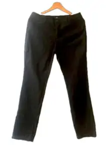 St. John's Bay black straight leg trousers size 8P petite classic Y2K chinos