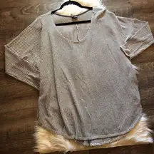 Sparkle & Fade Grey White Knit Longsleeve