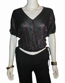 Stoplight California- 80s Rainbow Blouse