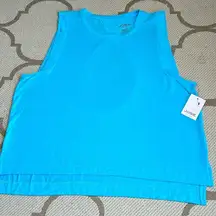 Josie Natori LAYERING ELEMENTS open back high low MUSCLE TANK sleeveless top