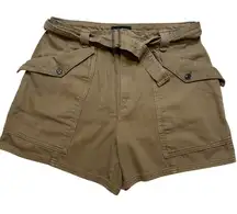 Banana Republic Belted Chino Shorts sz 12 100% cotton Shorts