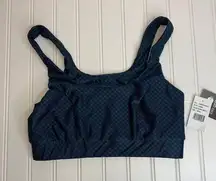 Lola Getts Blue Shark Ascot Sports Bra Sz Small