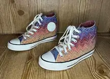 Converse Missoni Chuck Taylor All Star 
Lux Mid Hidden Wedge sneaker faded Multi