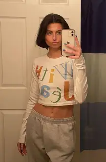 With Jéan Cropped Long Sleeve