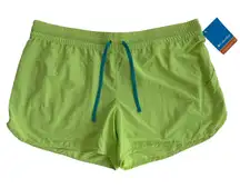 NWT Women's Columbia Endless Trail Short 4" Inseam‎ Size XL Neon Green