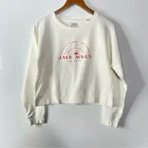 Jack Wills Womens Cropped Crewneck Sweatshirt Size 6