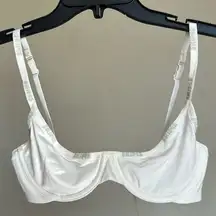 SKIMS  Cotton Logo Unlined Demi Bra Size 32C Color Marble NWT white