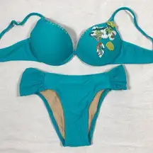 Brazilian Size Large Teal Bikini Set Teal. New With Tags