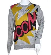 Target Phillip Lim x  Shirt Womens XS Gray Boom Jumper Graphic Sweatshirt Casual