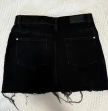 Black Denim Skirt