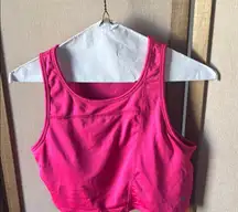 Kyodan Pink workout crop Top with cups medium