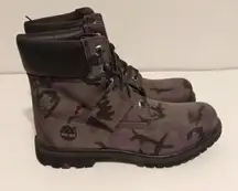 Timberland  purple Iridescent camo combat boots size 8.5 women