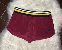 Nike burgundy retro terry cloth shorts sz medium