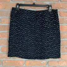 The Limited‎ NWT Speckled Mini A-Line Skirt Black White - Size 8