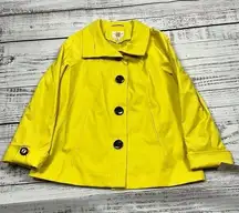 NWT Gallery coats water repellent jacket yellow size small petite