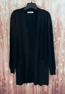 Grace Karin Black Long Open Cardigan