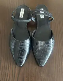 Steve Madden Flats Black Leather