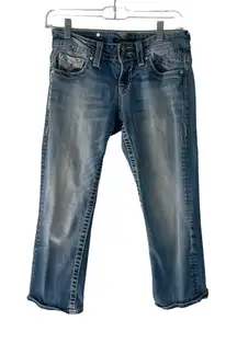 Vigoss‎ Women's Size 26 Juniors 1 The Chelsea Western Rodeo Capri Jeans