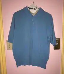 Rare 1960s  Cashmere Polo Shirt