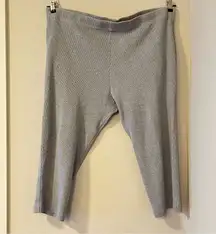 Soft Surroundings Grey Waffle Knit Pants Cozy Loungewear Size 3X