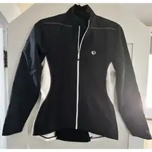 Pearl Izumi Select Cycling Jacket Black White Light Fleece Full Zip Women Size M