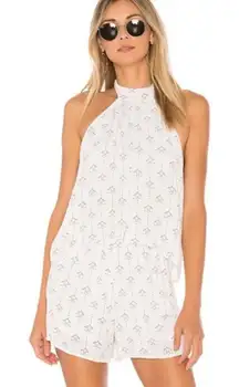 L*SPACE Kelly Native Geo Romper in Ivory size small