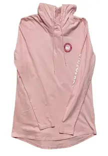 Vineyard Vines Whale Hoodie Tee Top XS‎ Pink Logo Graphic Preppy Beachy Travel