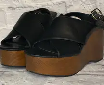 Universal Thread Black Platform Wedges