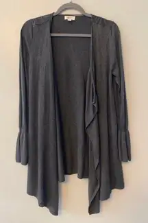 ⭐️Style & Co gray open Cardigan with flared sleeves size small