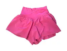 OFFLINE by Aerie Pink High Waisted Shorts Size Small Athletic Running Womens