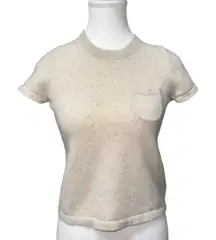 Madewell Responsible Cashmere Short Sleeve Sweater Tee - Size XS