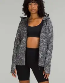 Lululemon Scuba Full-Zip Hoodie Offbeat Alpine White Black Jacket