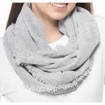 𝅺charter Club Chenille Grey Infinity Scarf NWT‎